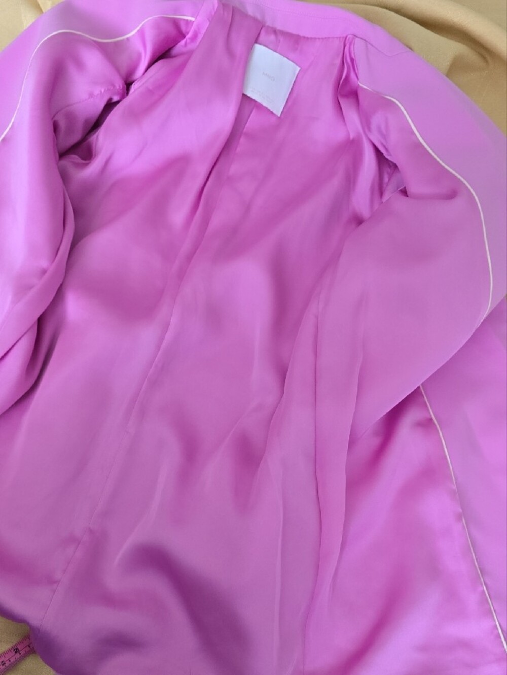 Mango Tailored jacket with turn-down sleeves - Pink - Picture 8 of 14